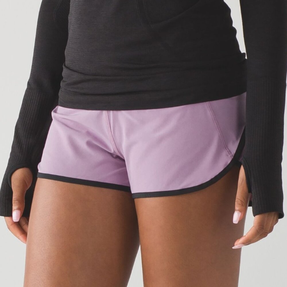 Lululemon Speed Short Rose Blush / Black